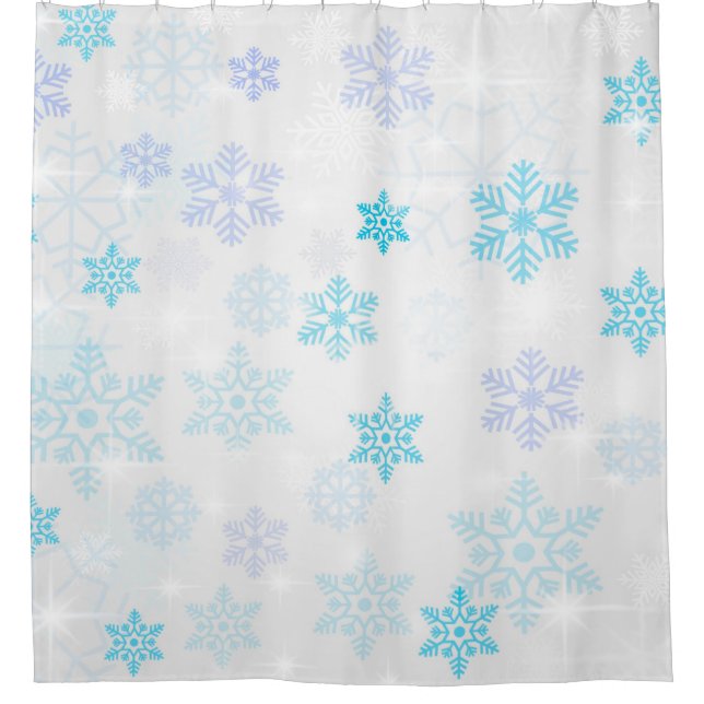 Christmas star background backdrop duschvorhang (Vorderseite)