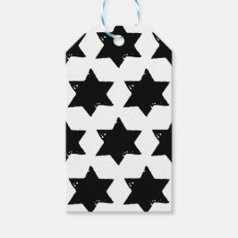 Christmas Star Potato Print Geschenkanhänger