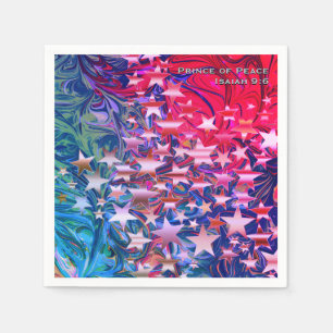 CHRISTMAS STARS   ABSTRAKT   Festes CUSTOM-Papier Serviette