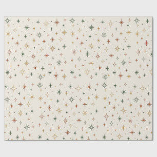 Christmas Stars & Sparkles Pattern Geschenkpapier
