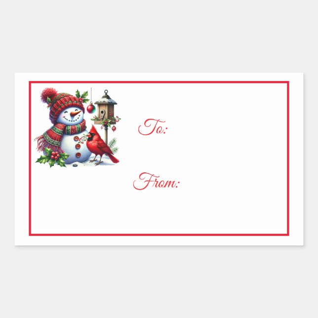 Christmas Sticker Gift Tags (Devant)