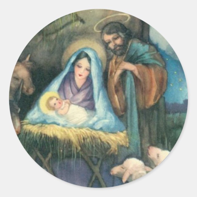CHRISTMAS STICKER - NATIVITÄTSZENTRUM (Vorderseite)