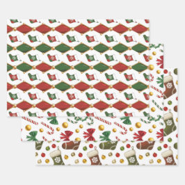 Christmas Stocking  Geschenkpapier Set