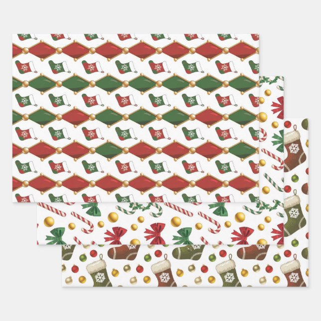 Christmas Stocking  Geschenkpapier Set (Set)