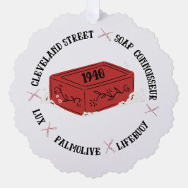 Christmas Story Ralphie Soap Connoisseur Ornament Karte