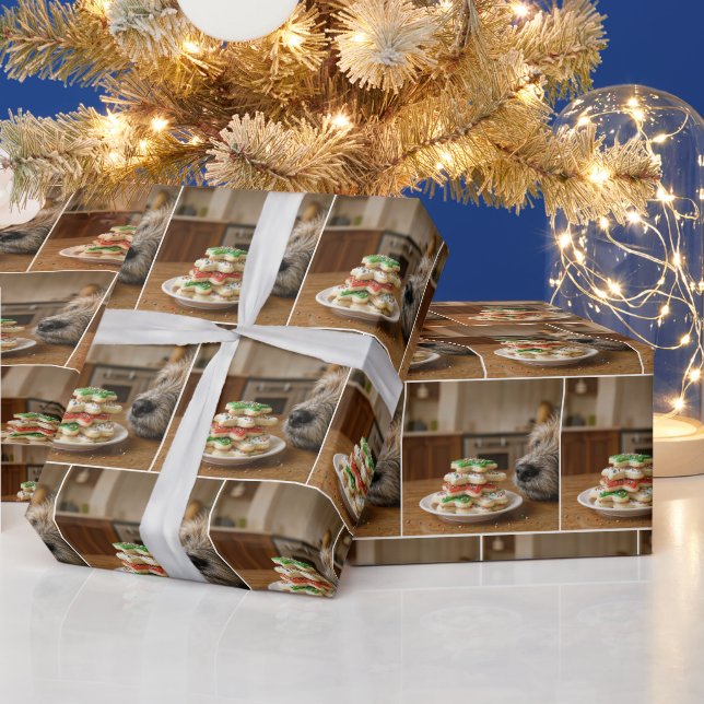 Christmas Sugar Cookies With Dog's Nose Geschenkpapier (Feiertage)
