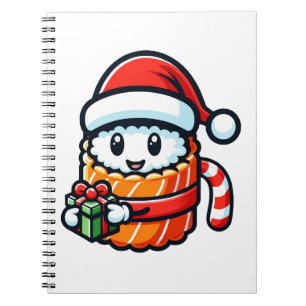 Christmas Sushi - Design des Niedlichen Holiday Fo Notizblock