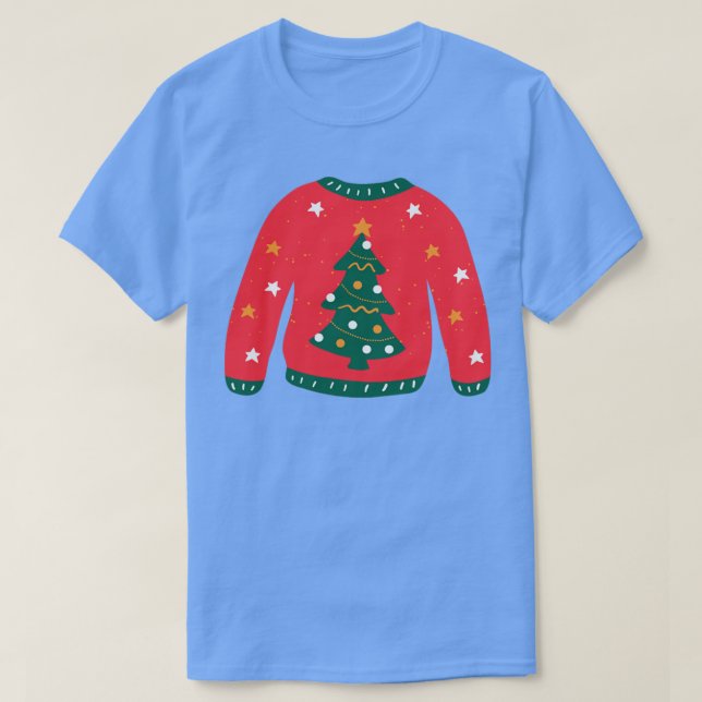 Christmas Sweater T-Shirt (Design vorne)