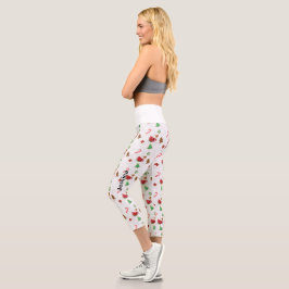 Christmas Sweets Customizable Capri Leggings