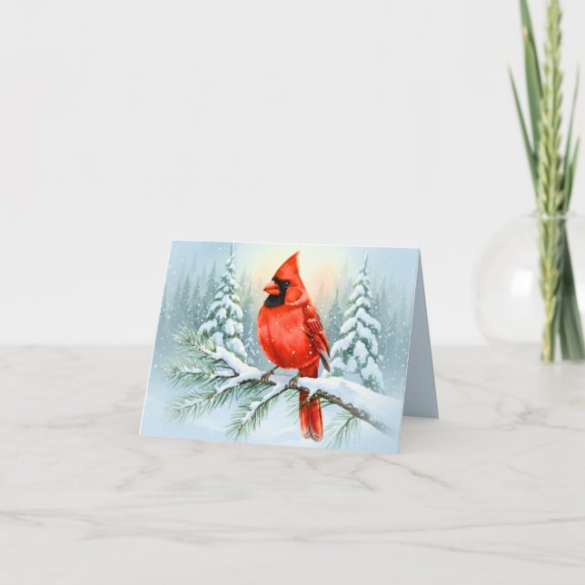 Christmas Sympathy Note Cardinal Memorial Holiday (Devant)
