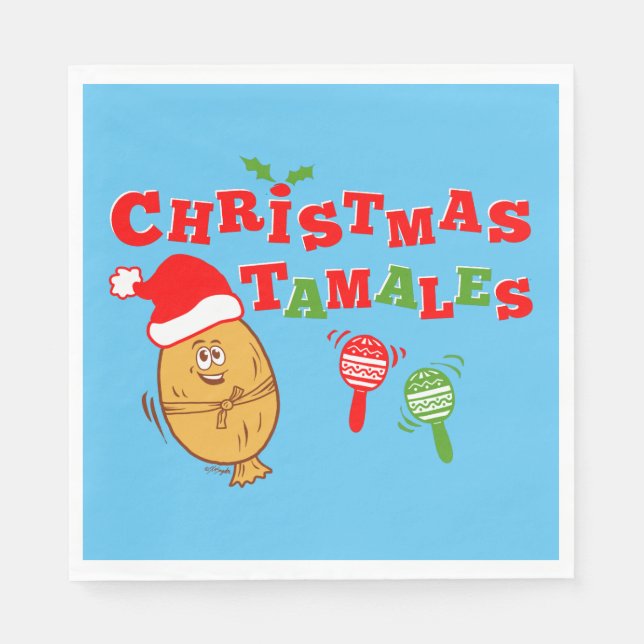Christmas Tamales Serviette (Vorderseite)