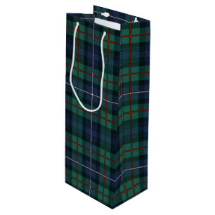 Christmas Tartan Clan Robertson Karierter Karo Geschenktüte Für Weinflaschen