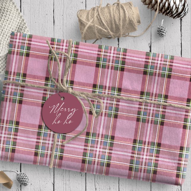 Christmas Tartan Pink/Green ID768 Geschenkpapier (Von Creator hochgeladen)