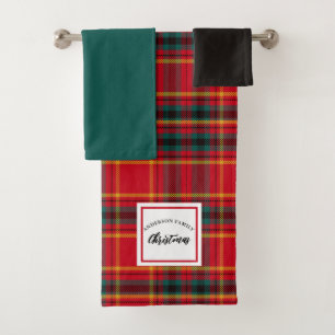 Christmas Tartan Plaid Nom de famille