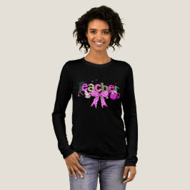 Christmas Teacher T-Shirt Women's Holiday Graphic Tri-Blend Shirt
