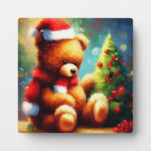 Christmas Teddy Bear 1 Fotoplatte