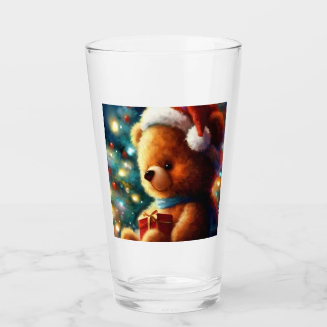 Christmas Teddy Bear 3 Glas (Vorderseite)
