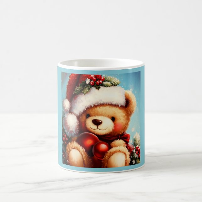 Christmas Teddy Bear 4 Kaffeetasse (Mittel)