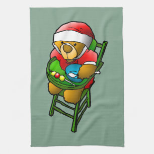 Christmas Teddy Bear Geschirrtuch