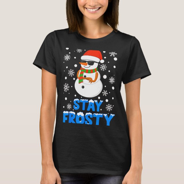 Christmas Tee Funny Frosty Xmas Cool Snowman Women (Vorderseite)