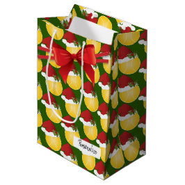 Christmas Tennis Ball Pattern Mittlere Geschenktüte