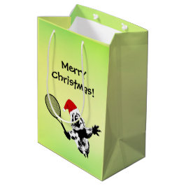 Christmas Tennis Quokka Geschenktasche Mittlere Geschenktüte