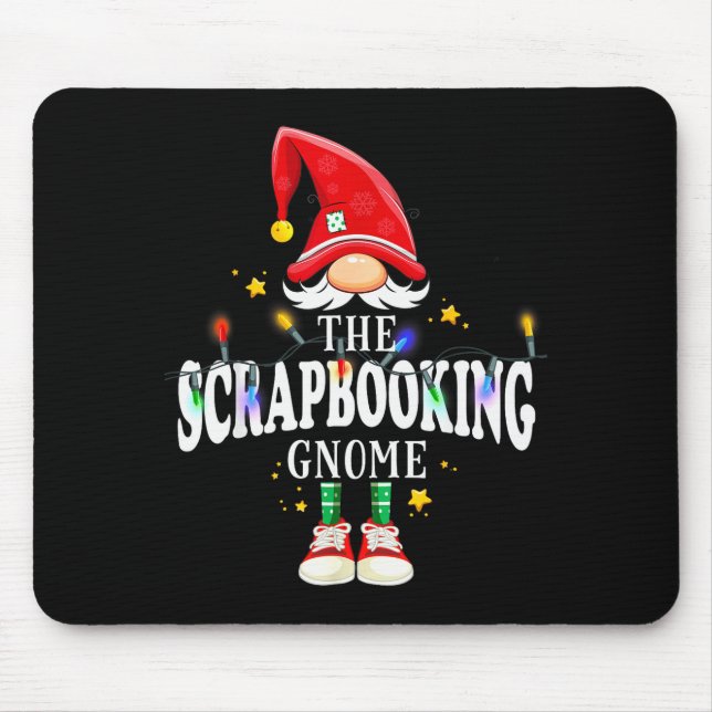 Christmas The Scrapbooking Gnome X-mas Matching Pj Mousepad (Vorne)
