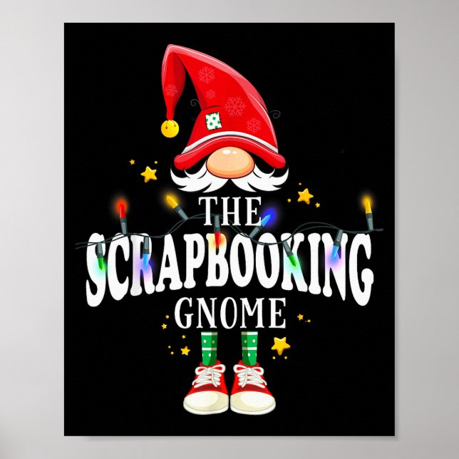 Christmas The Scrapbooking Gnome X-mas Matching Pj Poster (Vorne)