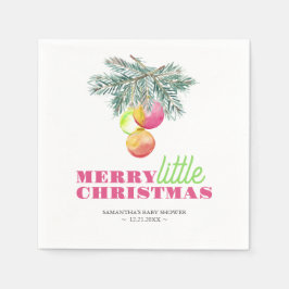Christmas Theme Baby Shower Napkins Serviette