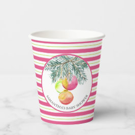 Christmas Theme Baby Shower Paper Cups Pappbecher