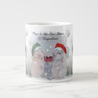 Christmas Theme Pipa & Marlow print Jumbo-Tasse
