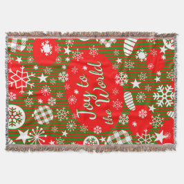 Christmas Throw Blanket – Joy to the World  Decke