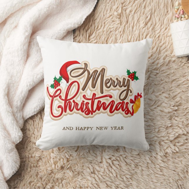 Christmas Throw Pillow – Festive Holiday Decor Kissen (Decke)