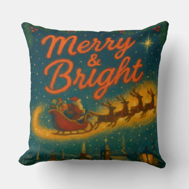 Christmas Throw Pillow Kissen (Vorderseite)
