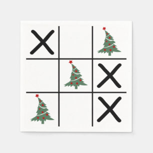 Christmas Tic Tac Toe Serviette