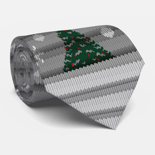 Christmas Ties Christmas Tree Holiday Neckties Krawatte (Gerollt)