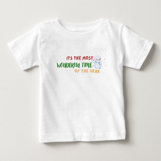 christmas time design baby t-shirt (Vorderseite)
