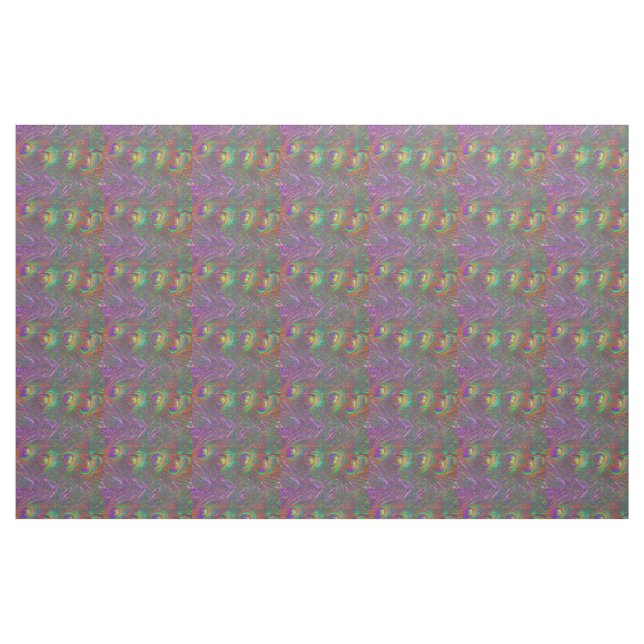 Christmas Tinsel Peacock Feathers Stoff (Fat Quarter (45,7 x 55,9 cm))