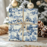 Christmas Toile Blue Vintager Viktorianischer Urla Geschenkpapier<br><div class="desc">Mit diesem Viktorianischen, Vintagen, blauen Wrapping Paper verwöhnen Sie Ihre Geschenke in zeitloser Eleganz. Dieses luxuriöse Geschenkpapier mit seinem klassischen toilen Design und Viktorianischen Urlaubsszenen in sanften Blautönen verleiht jedem Geschenk eine Touch Vintagen Charmes. Dieses Verpackungspapier bringt Stil und Tradition in Ihre Geschenkidee und ist perfekt für alle, die eine...</div>