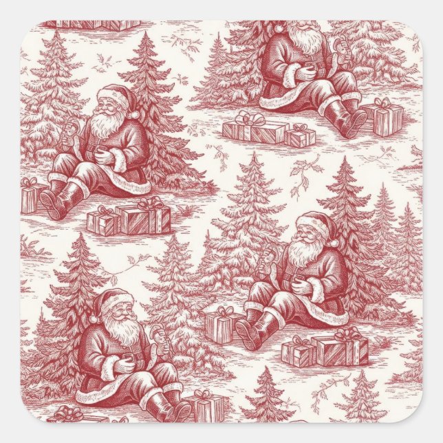 Christmas toile sticker (Vorderseite)