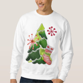 Christmas Tree and Stocking Whimsey Sweatshirt