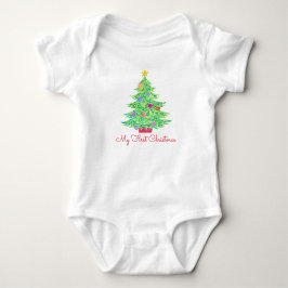 Christmas Tree Baby One-Piece Strampler