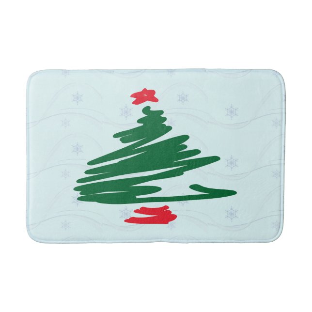 Christmas Tree Bath Mat Badematte (Vorderseite)