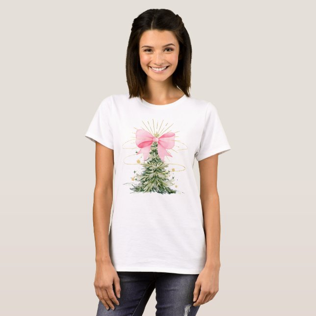 Christmas Tree Bow T-Shirt (Vorne ganz)