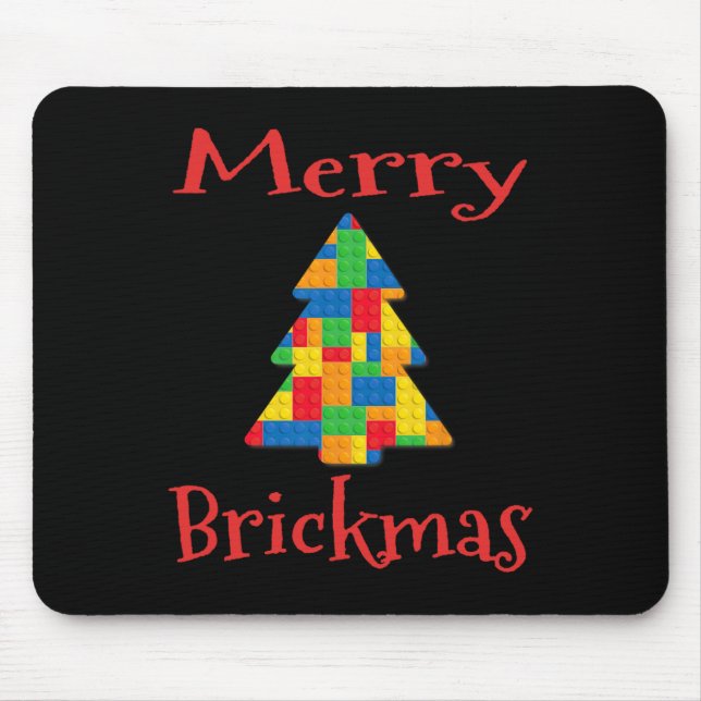 Christmas Tree Brick Master Builder Brick Set Bloc Mousepad (Vorne)