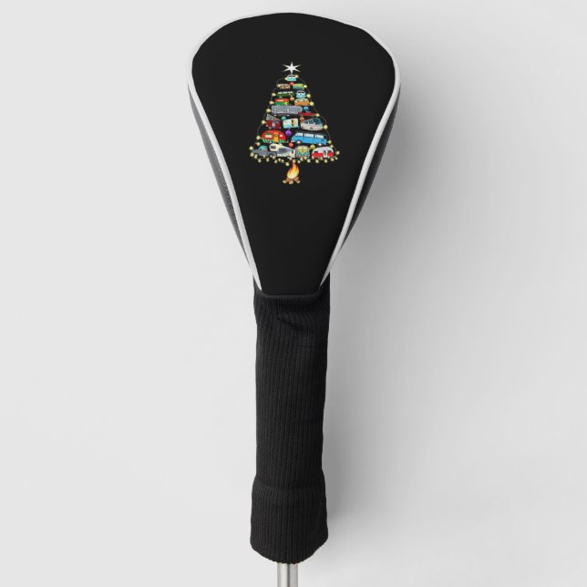 Christmas Tree Camper Vehicles Camping RVing Golf Headcover (Vorderseite)