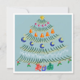 Christmas tree dankeskarte