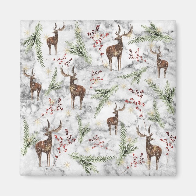 Christmas Tree Dot Art Magnet (Vorne)