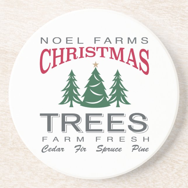 CHRISTMAS TREE FARM GETRÄNKEUNTERSETZER (Vorne)