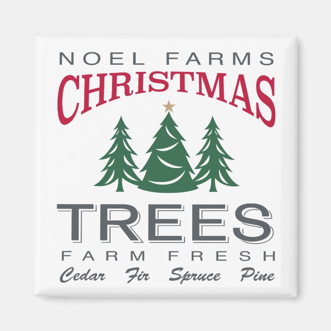 CHRISTMAS TREE FARM MAGNET (Vorne)